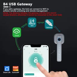 CDOK 2025 M6 Tuya Bluetooth Smart Lock - Fingerprint & Password Door Lock with Multiple Unlocking Methods