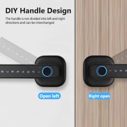 CDOK 2025 M6 Tuya Bluetooth Smart Lock - Fingerprint & Password Door Lock with Multiple Unlocking Methods