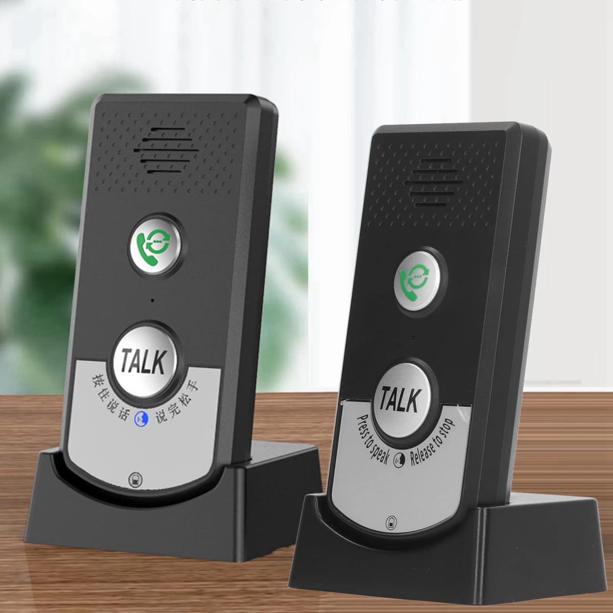 Wireless Voice Intercom Humanized Wireless Intercom Unit Long Range Power Saving Light Indication 2 Way Call for Home