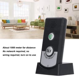 Wireless Voice Intercom Humanized Wireless Intercom Unit Long Range Power Saving Light Indication 2 Way Call for Home