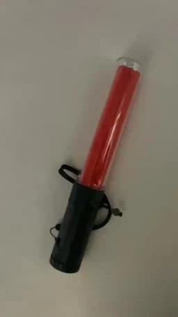 26cm Traffic Light Baton Concert Light Stick Side Clip Design Signal Traffic Wand LED Warning Lamp 3 Flashing Modes