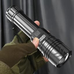 Powerful LED Flashlight USB Rechargeable Torch Super Bright Hand Light Emergency Camping Multifunctional Lantern Fishing Light