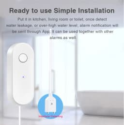 Tuya WiFi Smart Water Leak Sensor Liquid Leakage Alarm Overflow Level Detector Flood Protection SmartLife APP