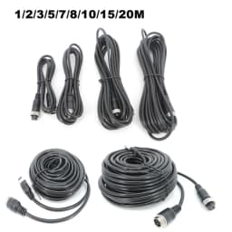 1m/2m/3m/5m/7m/8m/10m/15m/20m 4 Pin Male to Female Aviation Extension Video Cable for Truck Bus Monitor Camera Connection