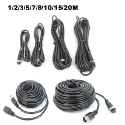 1m/2m/3m/5m/7m/8m/10m/15m/20m 4 Pin Male to Female Aviation Extension Video Cable for Truck Bus Monitor Camera Connection