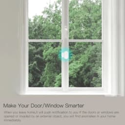 EWelink ZigBee Door And Window Magnetic Sensor Wireless Door Alarm Detector Smart Home Security Works With Zigbee2MQTT Alexa ZHA