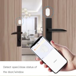 EWelink ZigBee Door And Window Magnetic Sensor Wireless Door Alarm Detector Smart Home Security Works With Zigbee2MQTT Alexa ZHA