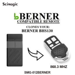 BERNER 868MHz Garage Door Opener for BERNER BHS121 BHS221 BHS140 BHS110 BHS153 BHS121 BHS130 Remote Control
