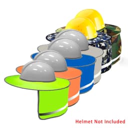 Summer Sun Shade Safety Helmet Neck Shield Helmets Reflective Stripe Safety Cap Hat For Construction Worker