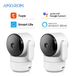 Tuya 1080P Wifi Camera Indoor 360 PTZ Pet Baby Monitor IR Night Vision Ai Detect P2P Surveillance IP Cameras with Google Alexa