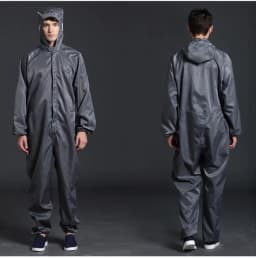 One-piece Coveralls Clean Clothes Hood Cleanroom Garments Clean Food Dust-proof Paint Work Clothing Unisex Protective Overalls