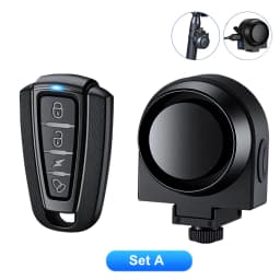 Awapow Smart Anti-theft Bike Alarm Wireless Bicycle Motorcycle Vibration Detector USB Charging Remote Control Burglar Alarm