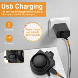 Awapow Smart Anti-theft Bike Alarm Wireless Bicycle Motorcycle Vibration Detector USB Charging Remote Control Burglar Alarm