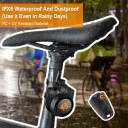 Awapow Smart Anti-theft Bike Alarm Wireless Bicycle Motorcycle Vibration Detector USB Charging Remote Control Burglar Alarm