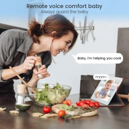 4MP XIAOVV  Video Baby Monitor Cry Detection Full Color Night Vision 360 Degree Rotating Two-way audio WiFi Indoor infant Camera