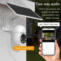 XIAOVV 4G WIFI 6MP Surveillance Smart Security Camera Solar Charging IP65 Waterproof Human Tracking Full Color Night Vision