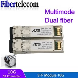 10G SFP+ Duplex LC SFP Module Multi-Mode 850nm 300m SFP-10G-SR for Cisco/Mikrotik/Huawei Switch Full Compatible