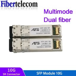 10G SFP+ Duplex LC SFP Module Multi-Mode 850nm 300m SFP-10G-SR for Cisco/Mikrotik/Huawei Switch Full Compatible