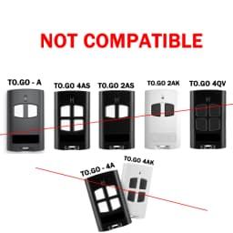 30PCS For TO.GO 2VA 4VA 2WV 4WV Garage Door / Gate Remote Control 433.92MHz Rolling Code
