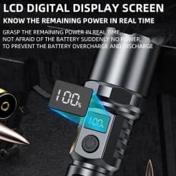 ST-35 High Power Led Flashlight Rechargeable Retractable Flashlight Digital Zoom USB Hand Light For Camping Outdoor Emerge