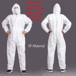 Unisex Sanitary Protection Jumpsuit Hazmat Suit Zip Isolation Protective Coveralls Disposable Anti Dust Sanitary Safety Clothing