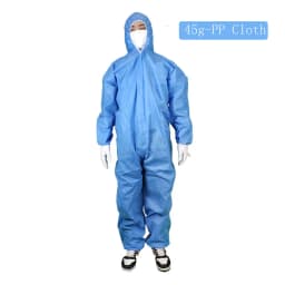 Unisex Sanitary Protection Jumpsuit Hazmat Suit Zip Isolation Protective Coveralls Disposable Anti Dust Sanitary Safety Clothing