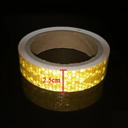 2.5cm*10m Reflective Bicycle Sticker PVC High Visibility Waterproof Self-adhesive Warning Reflectors Strip For Car Vehicle Truck