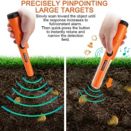 Metal Detector GP-pointer Pinpointing For Treasure Search Waterproof Positioning Rod Detecting With Bracelet LED Lights