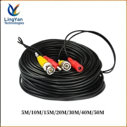 5-50M BNC+DC Connector 2 in 1 BNC CCTV Outdoor Cable Coaxial Video Power AHD Cameras For DVR System Security Surveillance Camera