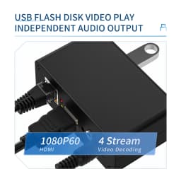 Low Cost IP to HDMI Video Decoder Stream H.265 H.264 RTSP SRT RTSP Rtmp USB Flash Disk Player
