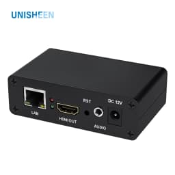 Low Cost IP to HDMI Video Decoder Stream H.265 H.264 RTSP SRT RTSP Rtmp USB Flash Disk Player