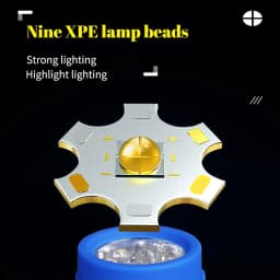 9 Led Mini Flashlight Flash Torch Lamp AAA Battery Small Pocket Penlight Protable Keychain Light Lamp High Power for Camping