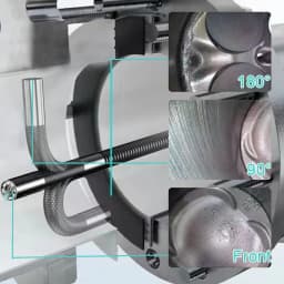 5-Inch 360 ° Rotating Dual-Lens Endoscope, 3.9MM IPS Endoscope Inspection Camera, Automotive Mechanical Industrial Endoscope