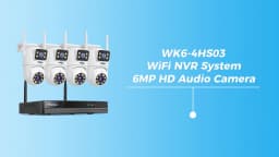 Hiseeu 10CH NVR Dual Lens Wireless CCTV Surveillance Kit Human Detection Night Vision P2P 3K 6MP IP Cameras Security System