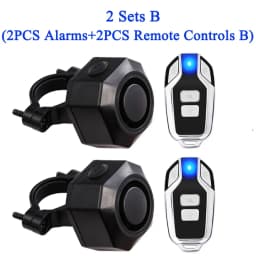 Extractme Bike Alarm Wireless Waterproof Bicycle Alarm Security-protection Alarm Security System USB Charging Remote Control