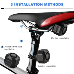 Extractme Bike Alarm Wireless Waterproof Bicycle Alarm Security-protection Alarm Security System USB Charging Remote Control