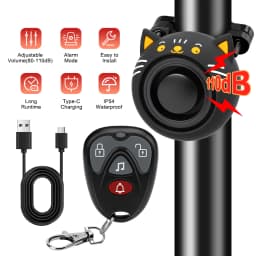 Extractme Bike Alarm Wireless Waterproof Bicycle Alarm Security-protection Alarm Security System USB Charging Remote Control