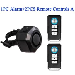 Extractme Bike Alarm Wireless Waterproof Bicycle Alarm Security-protection Alarm Security System USB Charging Remote Control