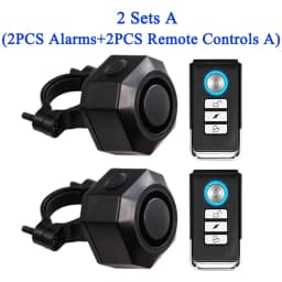 Extractme Bike Alarm Wireless Waterproof Bicycle Alarm Security-protection Alarm Security System USB Charging Remote Control