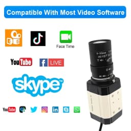 30fps 4K 8MP USB Camera 2K F5253 Sensor Full HD Usb WebCam OTG UVC Plug and Play With No Lens/2.8-12mm/5-50mm Varifocal Zoom