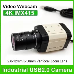 30fps 4K 8MP USB Camera 2K F5253 Sensor Full HD Usb WebCam OTG UVC Plug and Play With No Lens/2.8-12mm/5-50mm Varifocal Zoom