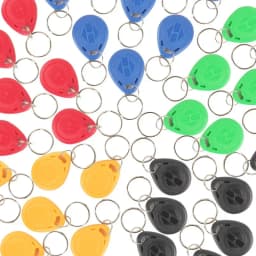 100pcs T5577 EM4305 125Khz Rewritable Writable Rewrite Duplicate RFID Key Fob Proximity ID Card Token Tag Ring Access Control