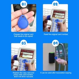 100pcs T5577 EM4305 125Khz Rewritable Writable Rewrite Duplicate RFID Key Fob Proximity ID Card Token Tag Ring Access Control