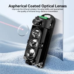 Meian Focus Wired Dual/Triple Infrared Beam Sensor, IP65 Waterproof Infrared Barrier Detector, Infrared Barrier for Villa Farm