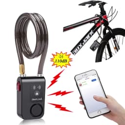Bluetooth Bike Motorcycle Anti Theft Lock Alarm Waterproof Burglar Vibration Bike Alarm Lock System Security Smart APP Control