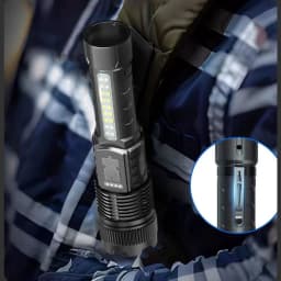 High Power LED Flashlight USB Rechargeable Torch Strong Light Flashlight Long Range Tactical Zoom Lamp Outdoor Camping Lantern