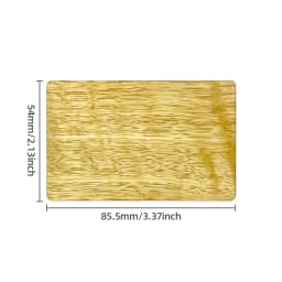 Hotel RFID Access Control NFC Wooden Cards 13.56MHz NFC215 Chip Eco-Friendly Material Wholesale Custom Logo NFC Wooden Tag Card