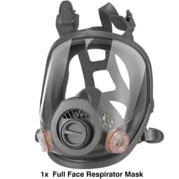 Full Face Gas Mask Survival Chemical Respirator with 40mm Filter Activated Carbon Full Face Respirator for Safety Protection