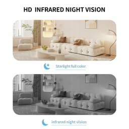 1080P Wireless WiFi Security Camera Home CCTV baby Monitor Full-Color Night Vision Automatic Tracking Two-Way Audio ICSEE
