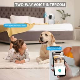 1080P Wireless WiFi Security Camera Home CCTV baby Monitor Full-Color Night Vision Automatic Tracking Two-Way Audio ICSEE